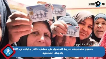 «حقوق مضمونة» شروط الحصول على معاش تكافل وكرامة في 2025 والأوراق المطلوبة